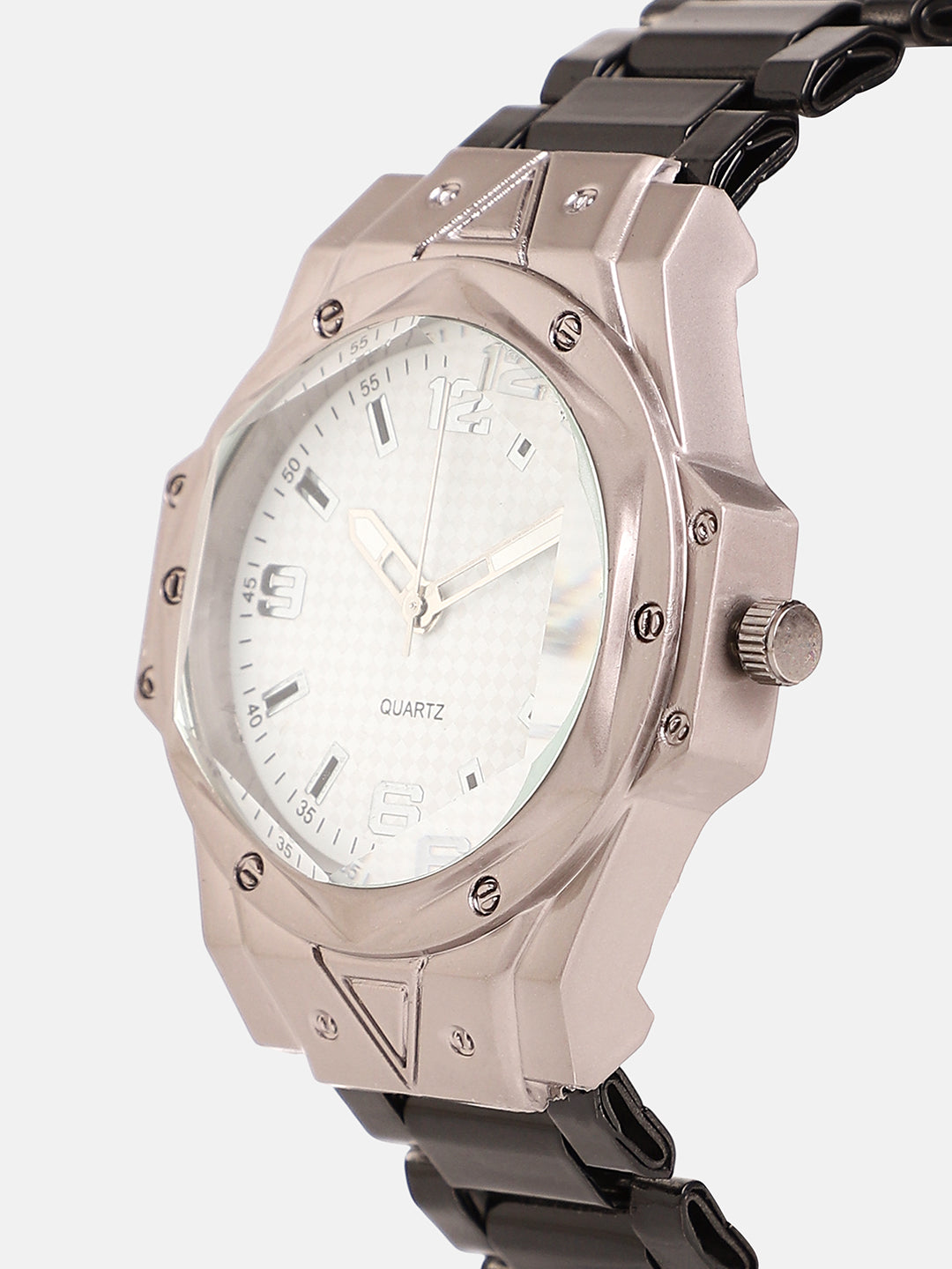French Accent - The Torque Driftor Round Watch - Ivory White