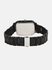 The Noir Rectangular Watch - Onyx Black