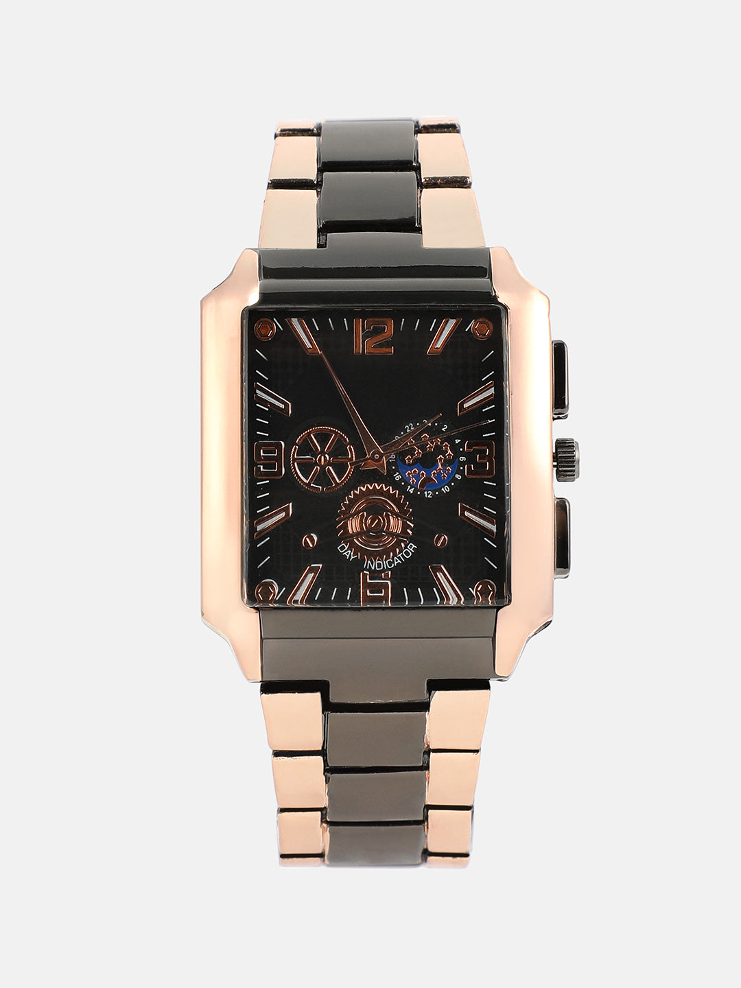 French Accent - The Navir Four-Dial Rectangular Watch - Multicolour