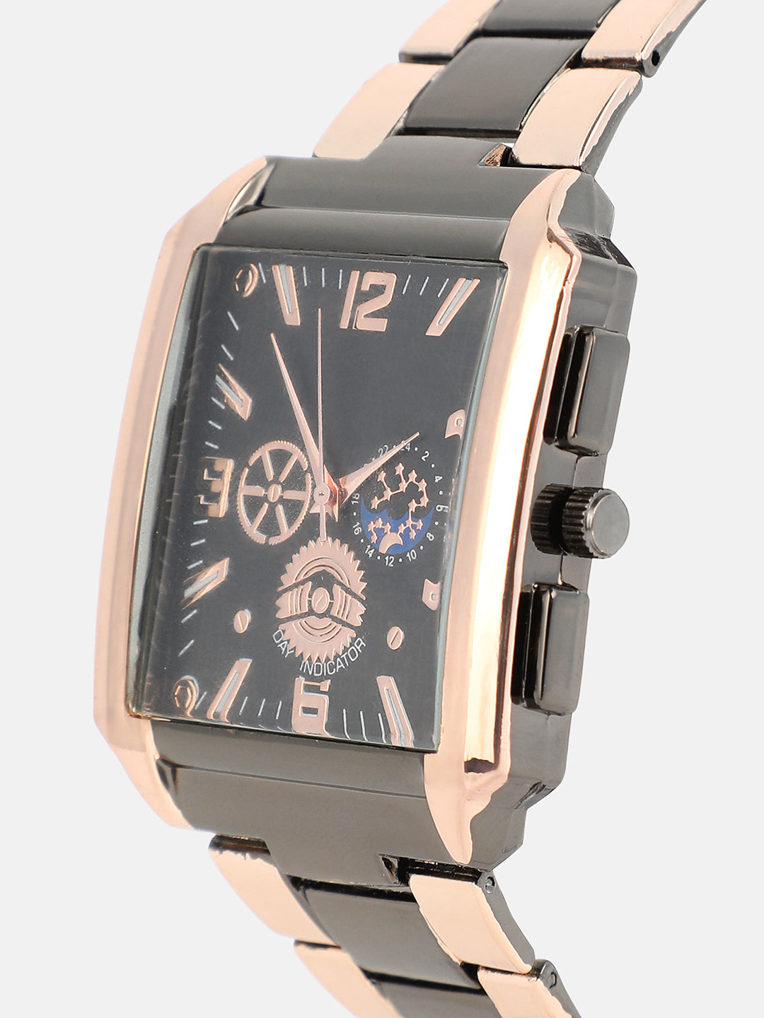 French Accent - The Navir Four-Dial Rectangular Watch - Multicolour