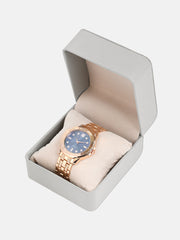 The Nocturne Round Watch - Rose Gold