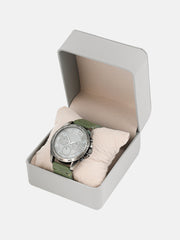 The Peregron Round Watch - Olive Green