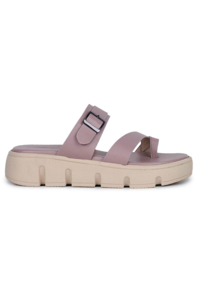 Casual Fashion Open Back Sandal 1 inch Platform Heels