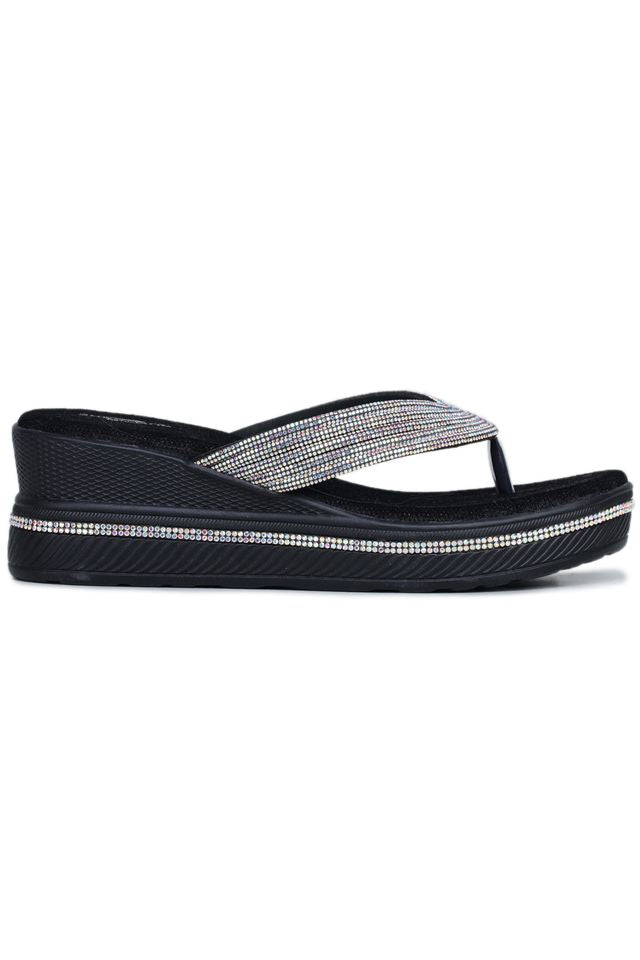 Fashion Open Back Sandal 2 inches Wedge Heels