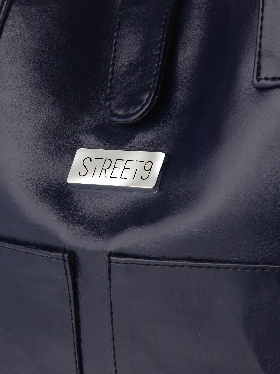 Navy Shopper Bag