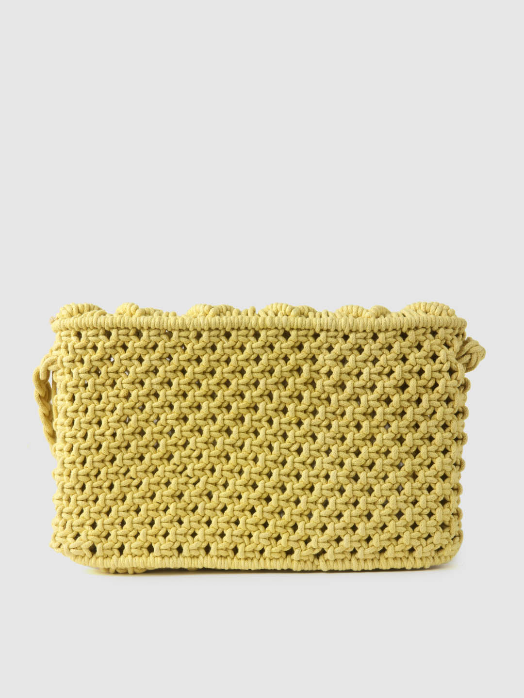 Lime Crochet Crossbody Handbag