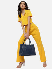 Haute Sauce-Textured Zip Lock Hand Bag