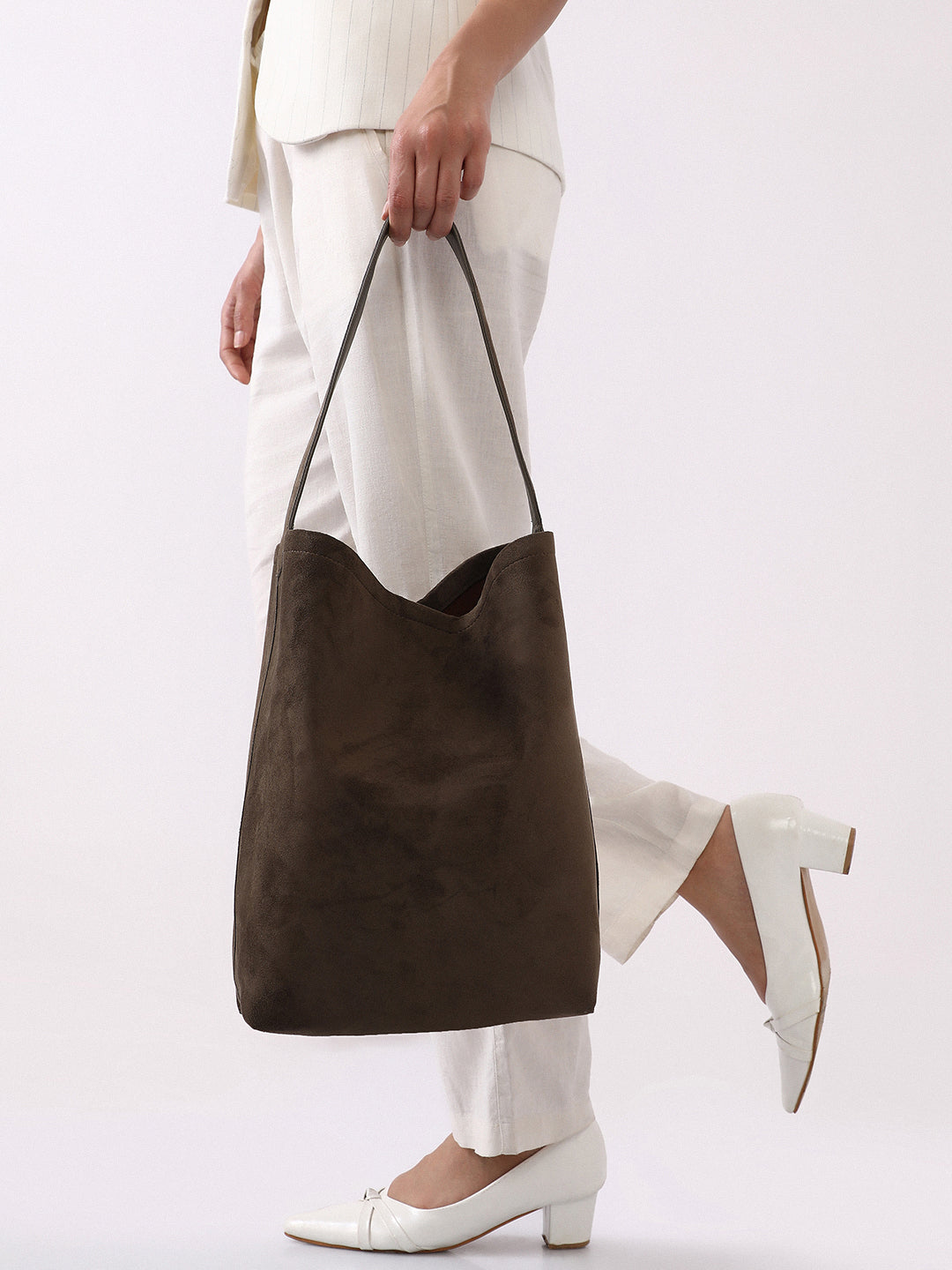The Bucket Tote Bag - Coffee Brown