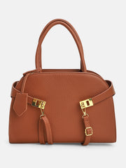 The Large Meridian Hand Bag - Russet Brown