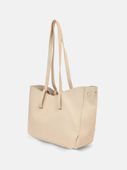 The Medium Illumé Tote Bag - Saltbox Beige