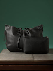 The Large Illumé Tote Bag - Onyx Black