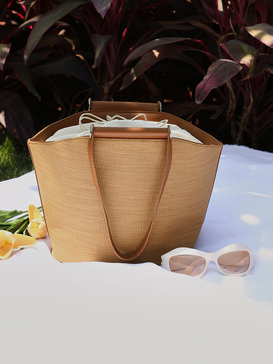 The Duné Bucket Bag - Khaki Brown