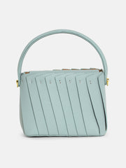 The Pleated Hand Bag - Powder Blue