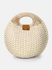 The The Straw-Orb Hand Bag Hand Bag - Off-White