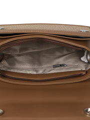 The Linea-Block Hand Bag - Ash Brown