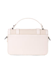 The Linea-Block Hand Bag - Cream White