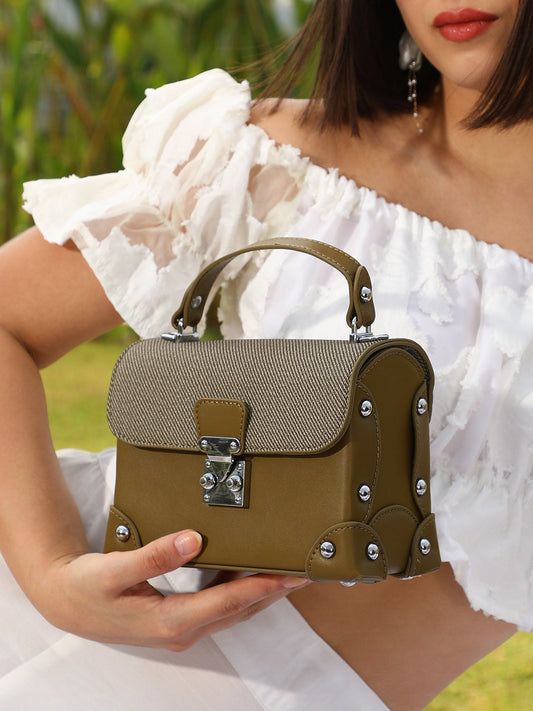 The Trunk Hand Bag - Olive Green