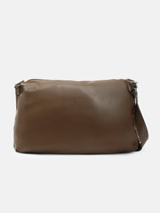 The Tang-Buckle Tote Bag - Chocolate Brown