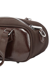 The Small Retro Bowling Bag - Coffee Brown