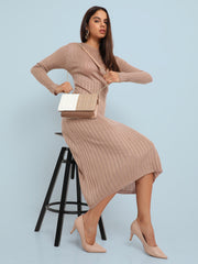 حقيبة كتف بغطاء متباين - أبيض وبيج