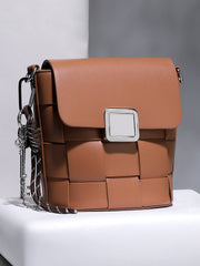 The Basket Sling Bag - Russet Brown