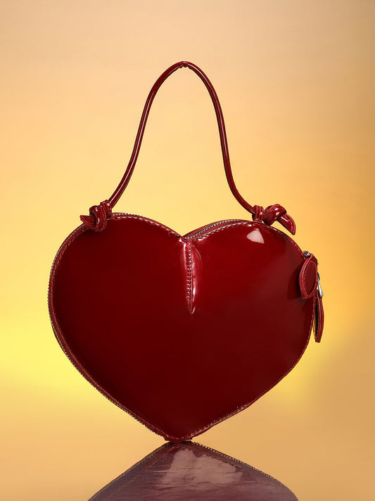 The Coeur Hand Bag - Cherry Red