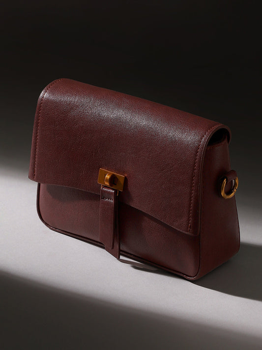 The Odette Sling Bag - Cherry Red