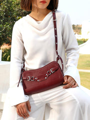The Dallas Sling Bag - Cherry Red