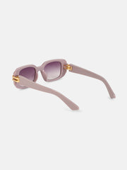 The Gilded Pastel Rectangular Sunglass - Lavender Purple