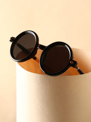 The Corsica Round Sunglass - Onyx Black