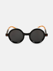 The Corsica Round Sunglass - Onyx Black
