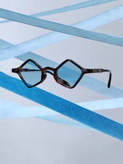 The Circuscore Diamond Sunglass - Indigo Blue