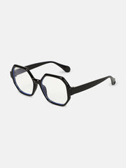 The Madame Geometric Sunglass - Onyx Black
