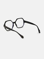 The Madame Geometric Sunglass - Onyx Black