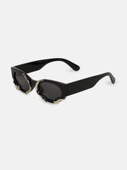 The Viperis Oval Sunglasses - Onyx Black