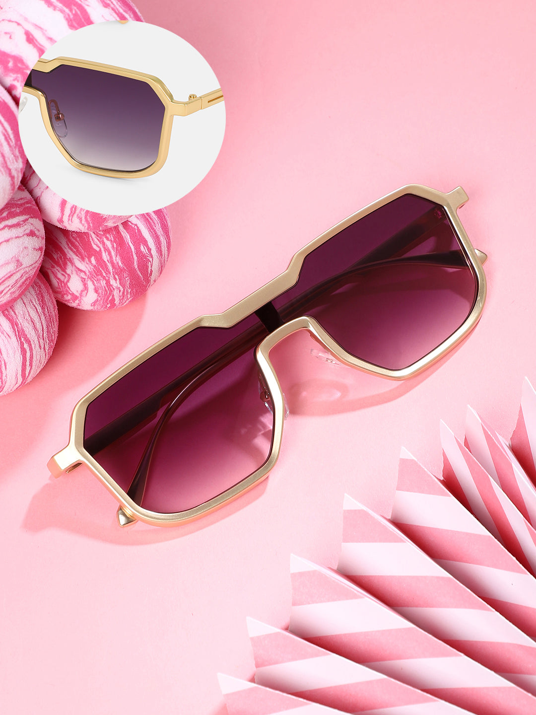 Haute Sauce - The Cyborg Wayfarer Sunglass - Amethyst Purple