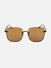The Twisted-Highway Oversized Sunglass - Onyx Black