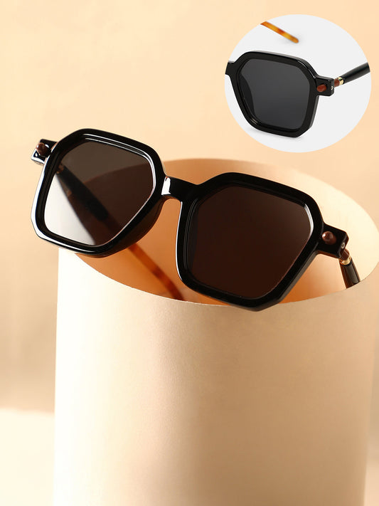 The Corsica Oversized Sunglass - Onyx Black