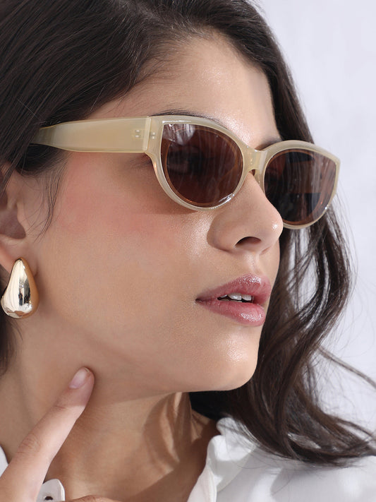 The Lemonade Cateye Sunglass - Pale Yellow