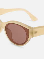 The Lemonade Cateye Sunglass - Pale Yellow