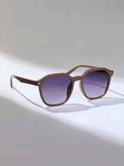 The Day-Out Wayfarer Sunglass - Mocha Brown