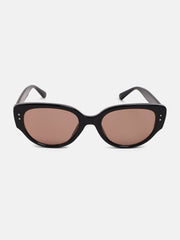 The Nona Cateye Sunglass - Onyx Black