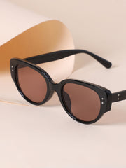 The Nona Cateye Sunglass - Onyx Black
