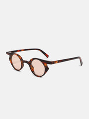 The Carnival Round Sunglass - Coffee Brown