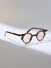 The Carnival Round Sunglass - Coffee Brown