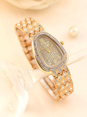 The Bijou Ophidian Oval Watch - California Gold