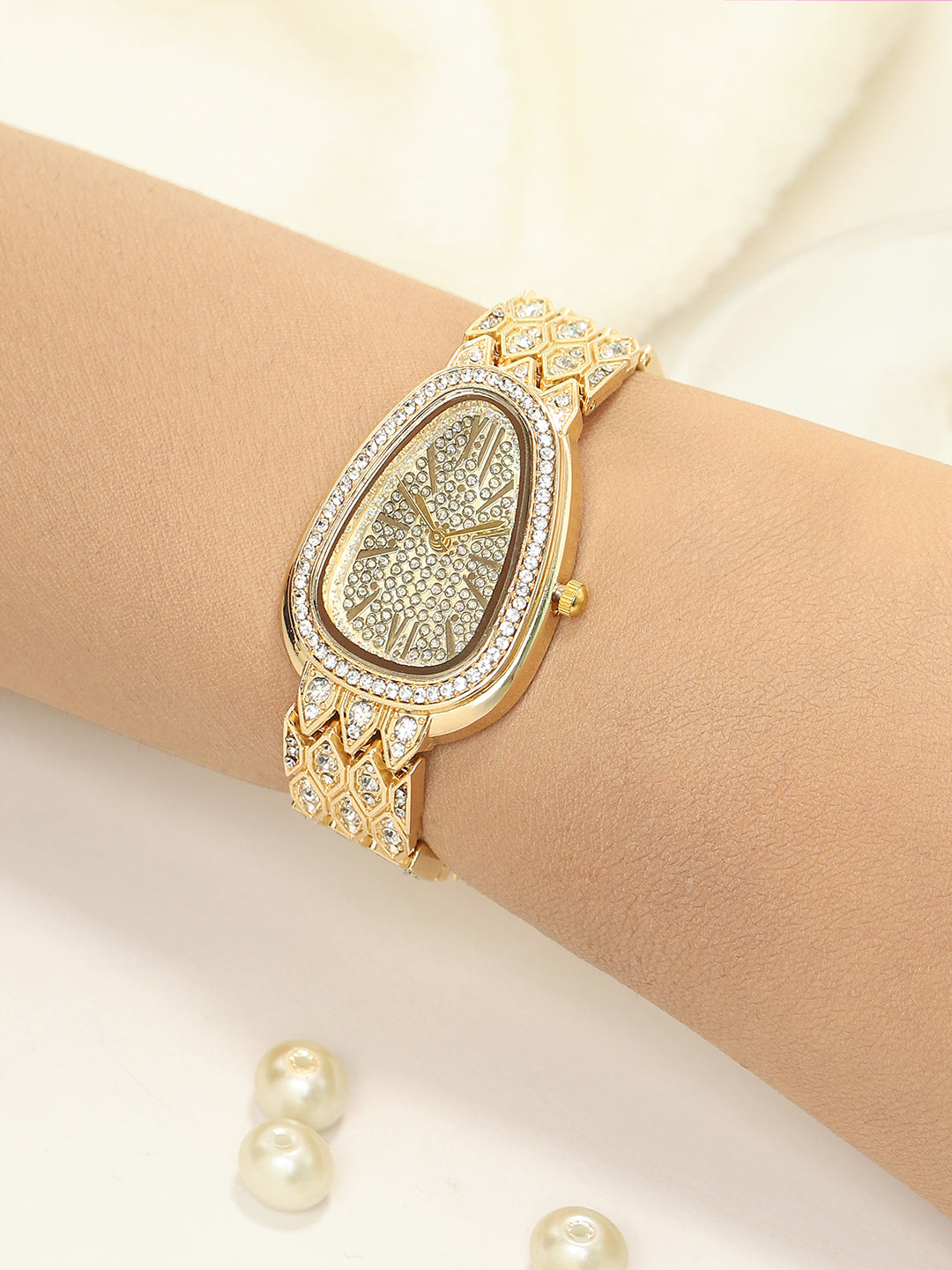 Haute Sauce - The Bijou Ophidian Oval Watch - California Gold