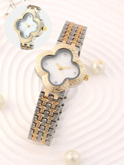The Dented Clover Watch - Ivory White