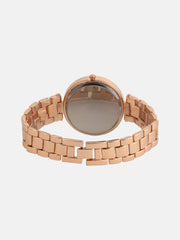 The Bijou Jaguer Round Watch - Rose Gold