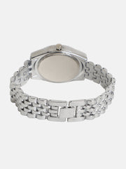 The Ribbed H-Link Round Watch - Midnight Black